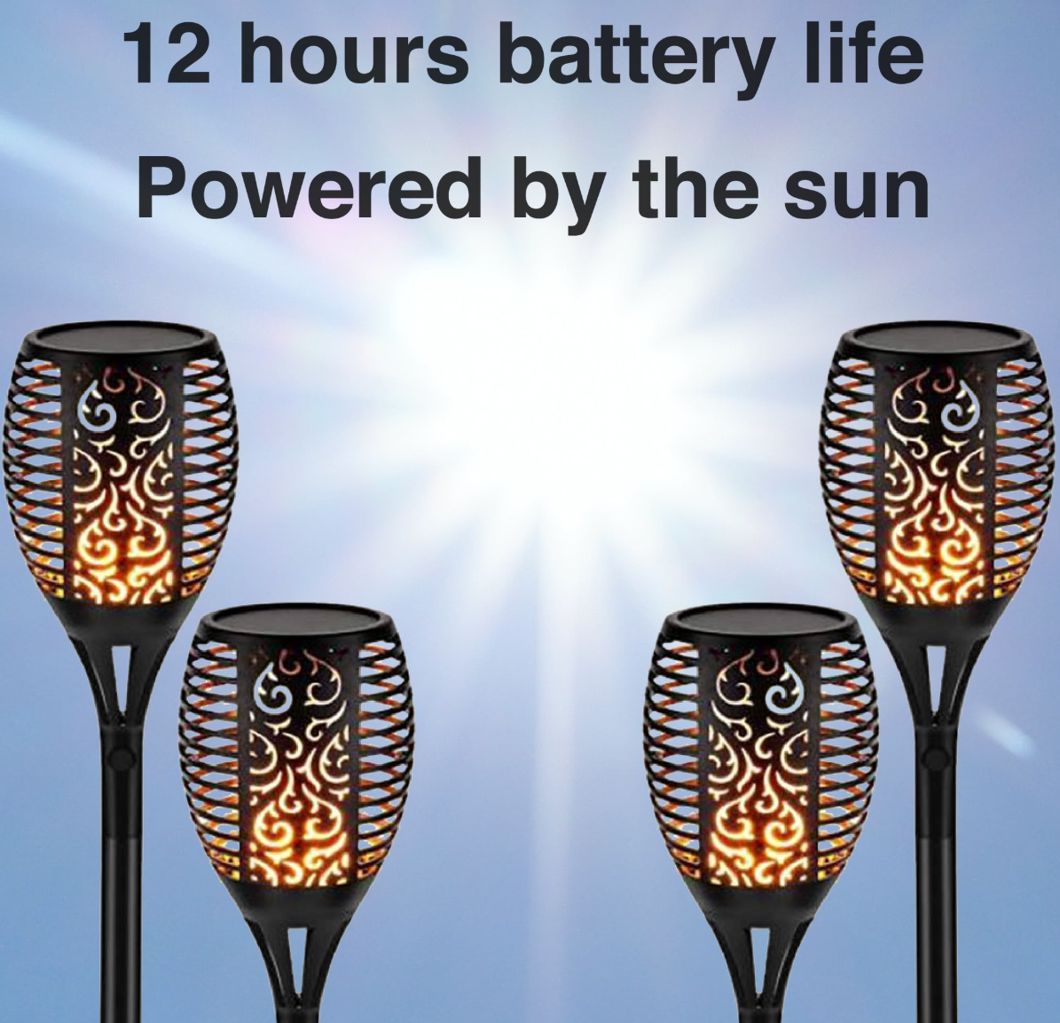 99 LED Solar Torch Lights